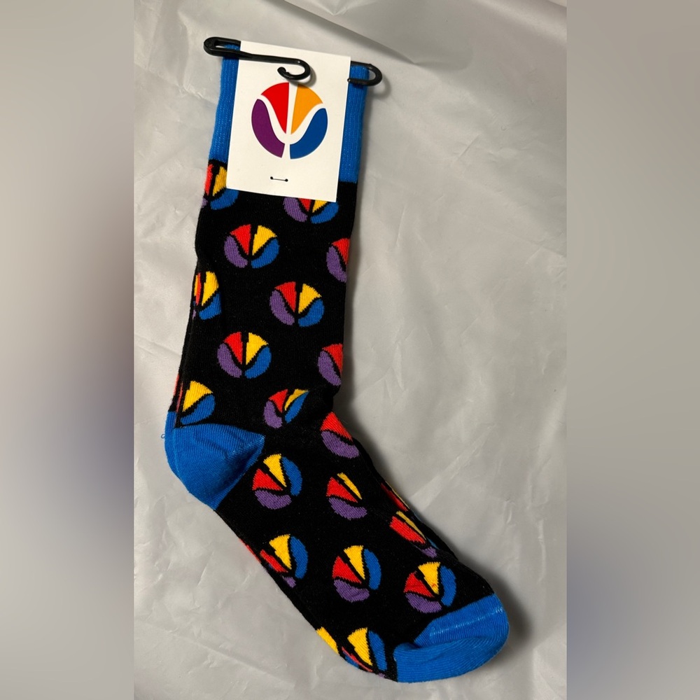 NEW SOCK CLUB CREW SOCKS (novelty, socks, blue, and black)